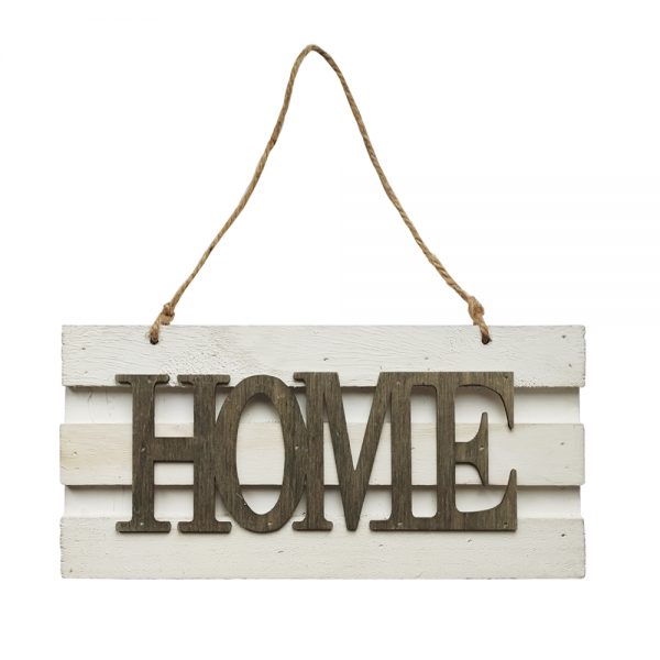 Placa decorativa din lemn - Home