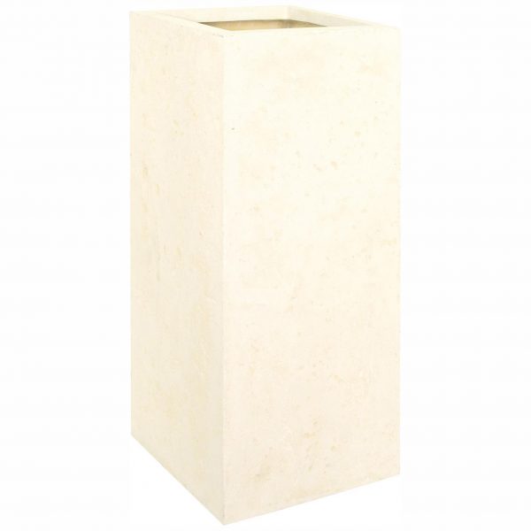 Jardiniera POLYSTONE COLUMN crem 35x35x70 cm