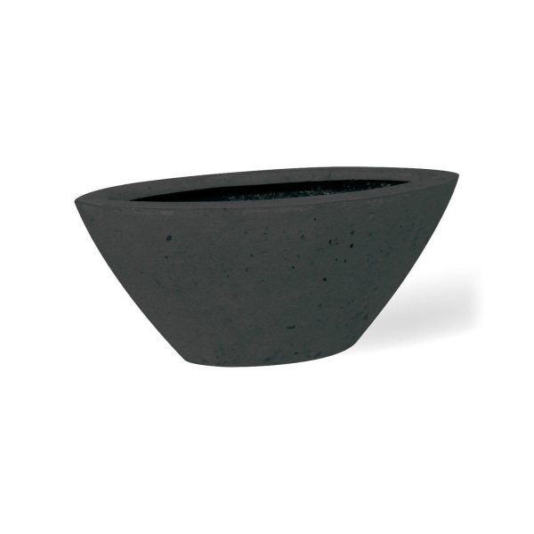 Jardiniera POLYSTONE BOAT antracit 45x19 cm