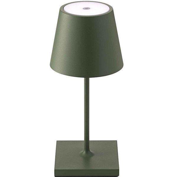 Lampa LED Nuindie 25 cm - verde inchis