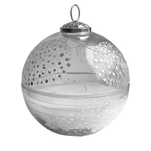 Lumanare in forma de glob 12.75x12.75 cm - Transparent