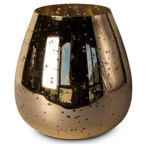 Suport lumanare - Sparkle shiny gold 19/21 cm