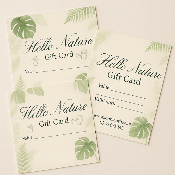 Card cadou/Voucher digital - Hello Nature